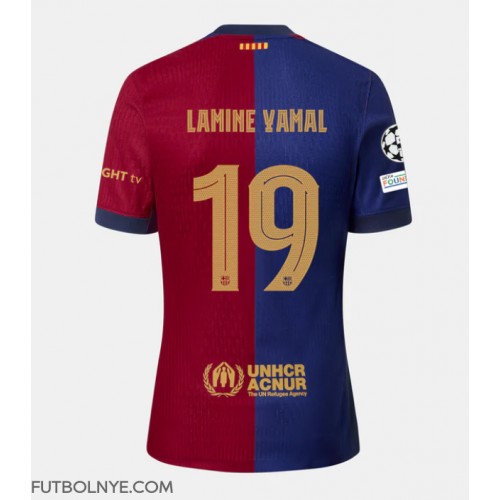 Camiseta Barcelona Lamine Yamal #19 Primera Equipación 2024-25 manga corta